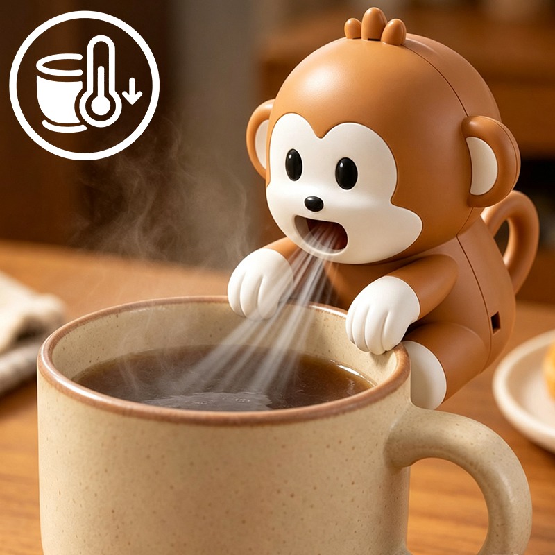 Baby 1 Year Food - Ventilateur portable en forme de singe
