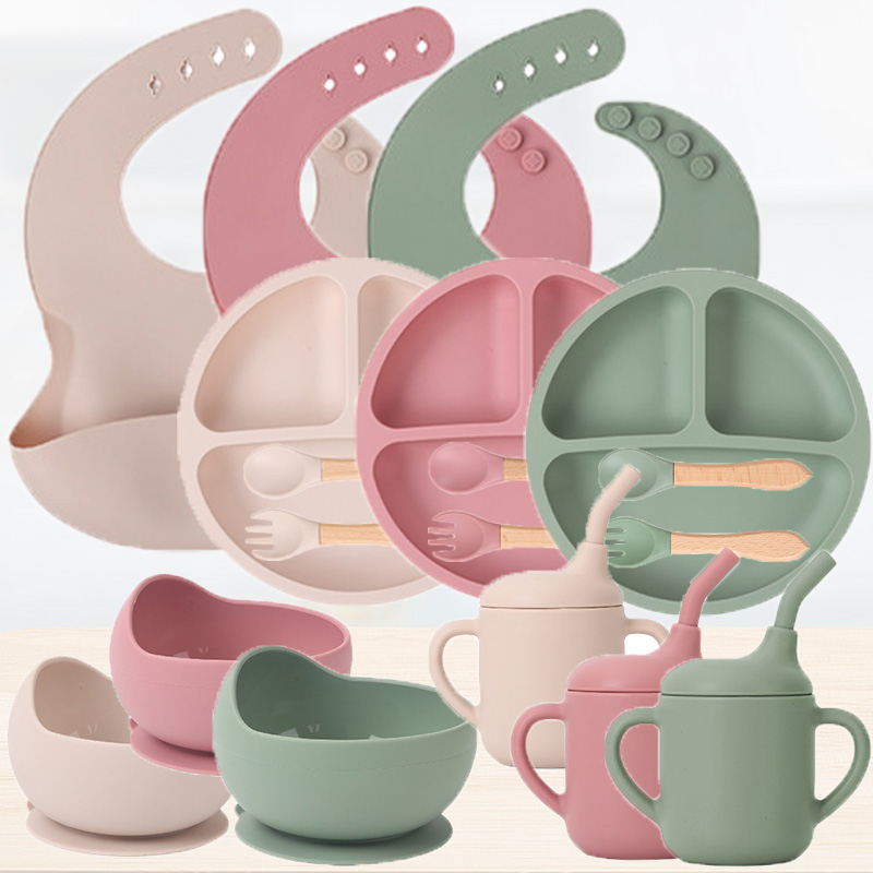 Baby 1 Year Food - Ensemble de vaisselle en silicone pour