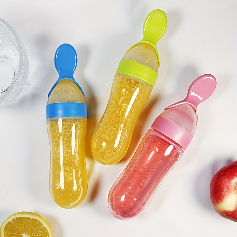 Baby Food Utensils - Biberon en Silicone pour bébé avec