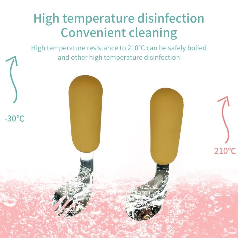 Couverts en acier inoxydable 3 - Baby Food Utensils avis et prix