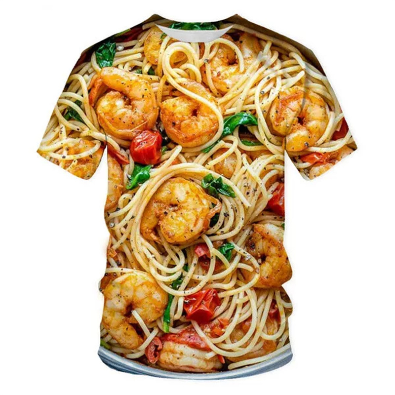 T-shirt graphique de pâtes fri - Baby Food With Chicken avis et prix