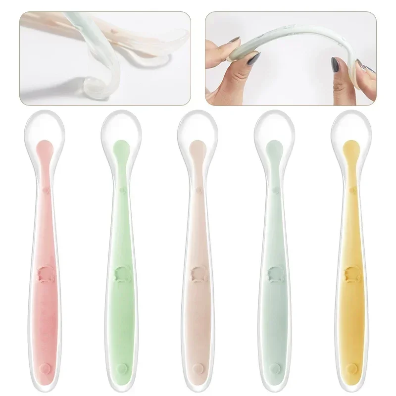 Cuillère en Silicone souple po - Baby Food Utensils avis et prix